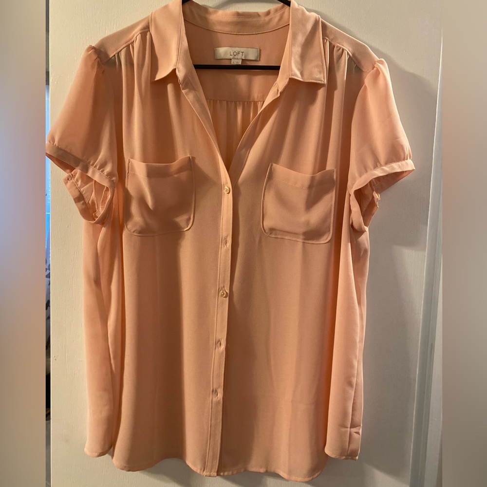 Loft Blush Pink Blouse